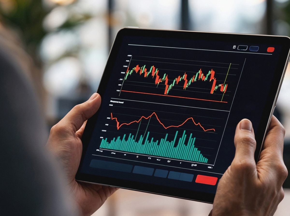 Trader analyzing volatile Forex charts
