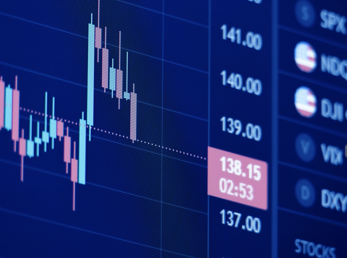 Trader analyzing inflation impact on stocks and Forex